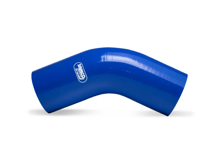 Samco Sport Fluoro silikonové koleno 45° s vnitřním průměrem 83 mm pro vedení oleje a nafty, barva světle zelená Originální