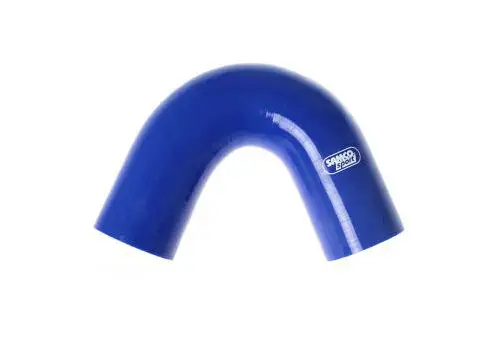 Samco Sport Fluoro silikonové koleno 120° s vnitřním průměrem 80 mm pro vedení oleje a nafty, barva oranžová Nová Kolekce