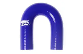 Samco Sport Fluoro silikonové koleno 180° s vnitřním průměrem 28 mm pro vedení oleje a nafty, barva černá Zlevněný