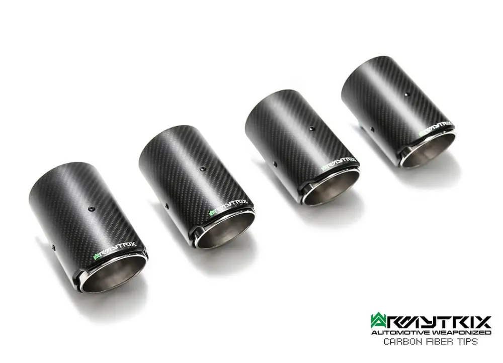 Omezená Nabídka Armytrix 4x karbonová koncovka výfuku (4X89mm) pro Audi S3 8V 2.0 Turbo Sportback (2013-)