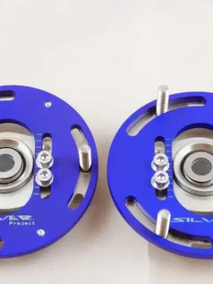 Silver Project 3D Nastavitelné horní uložení pro BMW řady 1 E82/E87 s podvozkem s průměrem pružiny 60 mm, barevné provedení modrá Vysoce Kvalitní