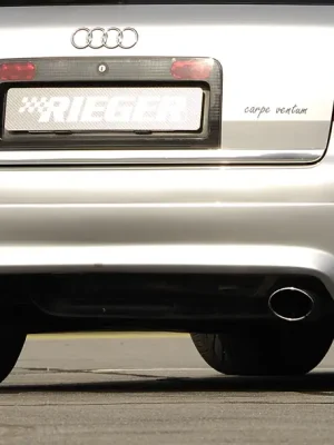 Finální Výprodej Rieger spoiler pod zadní nárazník S6 Look pro Audi A6 4B avant po faceliftu r.v. 07/01-, plast ABS bez povrchové úpravy