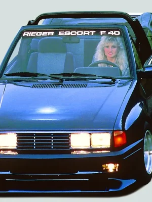 Finální Výprodej Rieger blatník widebody II pro Ford Escort 3 3-dvéř., GFK (laminát), mont. strana levá