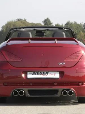 Must-Have Rieger spoiler pod zadní nárazník pro Peugeot 307 convertible CC vč. faceliftu r.v. 04/01-04/05, 05-05-, plast ABS s povrchovou úpravou Carbon-Look