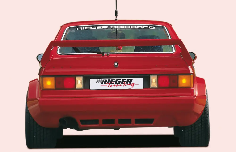 Expresní Doručení Rieger zadní křídlo pro Volkswagen Scirocco 1 kupé, GFK (laminát), s bočními náběhy