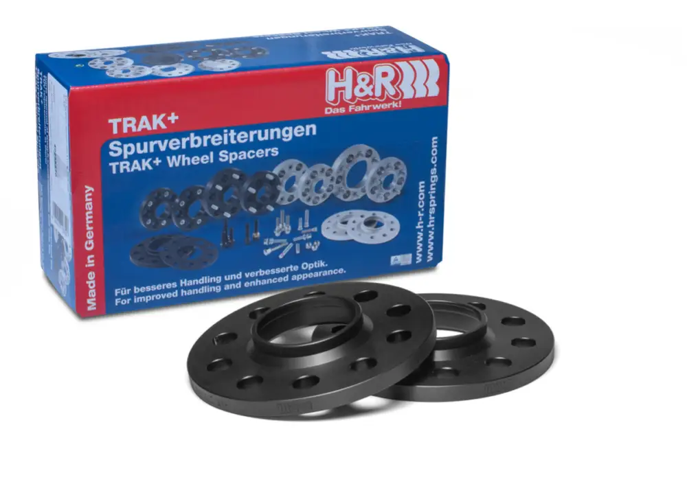 Vysoce Kvalitní H&R 2 kusy rozšiřovacích podložek typ DR24 o šířce 12 mm pro BMW řada 6 E64 663C, barva černá, s délkou náběhového kroužku max. 12 mm