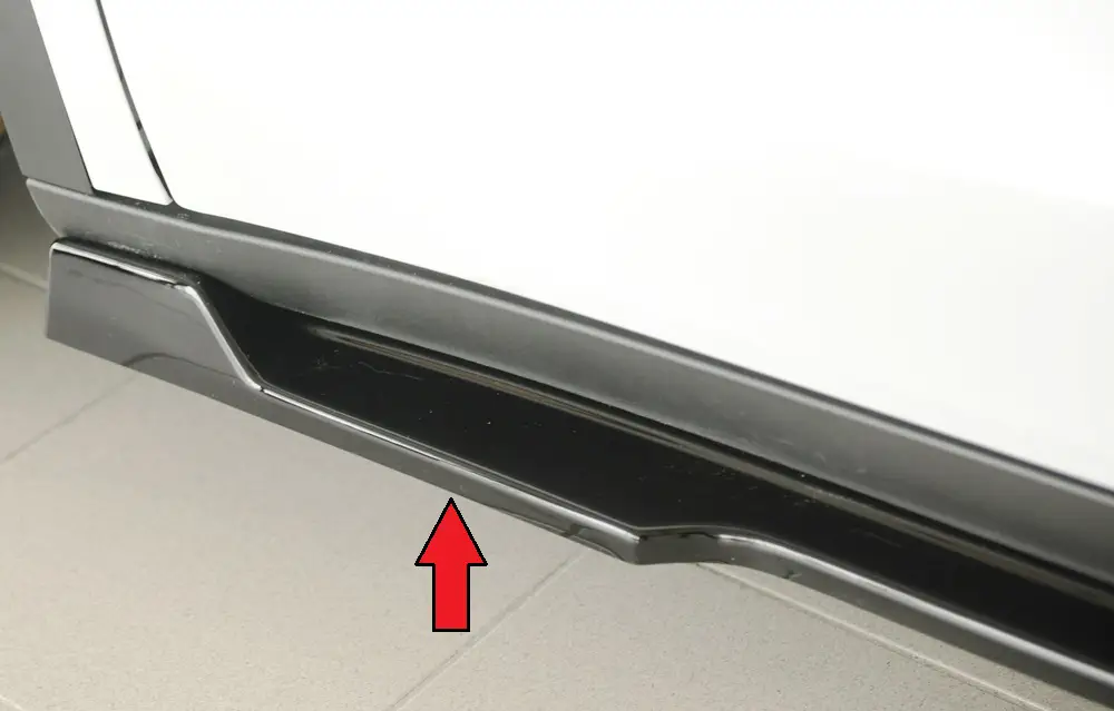 Nízká Cena Rieger spoiler pod boční práh mont. strana levá pro Tesla Model Y 003, 03/20-, plast ABS lakovaný do černé lesklé barvy