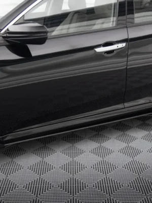 Akční Cena Maxton Design "Street Pro" difuzory pod boční prahy s křidélky pro Honda Civic Mk10, plast ABS bez povrchové úpravy