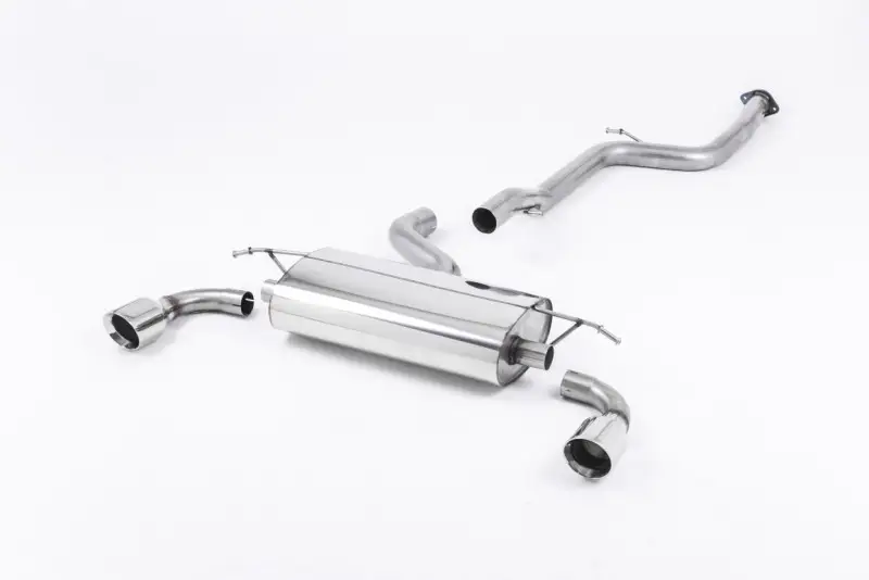 Milltek Sport výfukový systém cat-back bez rezonátoru (hlasitější) pro Ford Focus Mk2 ST 225 2005-2010, 100mm GT-100 leštěné koncovky Vrácení Zdarma