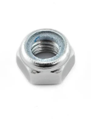 Bezpečná Platba Pro-Bolt hliníková matka s nylonovou vložkou se závitem M8 x 1,25 mm, barva stříbrná