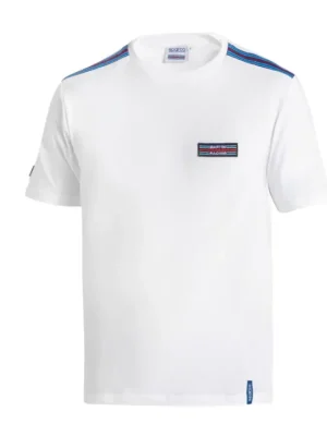 Sparco triko TOP s proužky Martini Racing, barva bílá, velikost XL Finální Výprodej