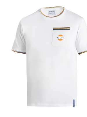 Sparco triko Gulf s náprsní kapsičkou, barva bílá, velikost XXXL Časově Omezené