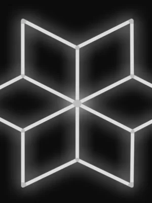 Sezónní Sleva Kompletní LED svítidlo, rozměr 96,8 x 111,8 cm, teplota světla bílá 6500 K
