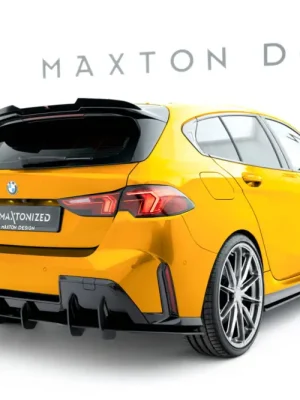 Maxton Design "Street Pro" difuzor zadního nárazníku pro BMW řada 1 F70, plast ABS bez povrchové úpravy, M-Pack, s černou a červenou linkou Must-Have