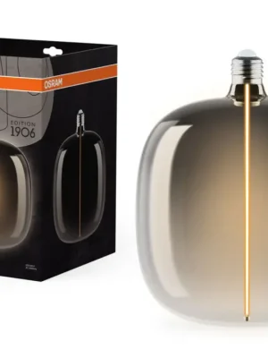 Ledvance kouřová LED žárovka E27 4.8W VINTAGE OVAL, teplá bílá Ověřený