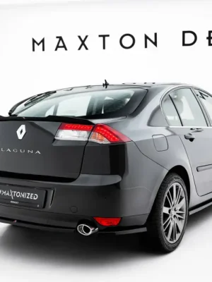 Akce Maxton Design spoiler pod zadní nárazník pro Renault Laguna GT Mk3, černý lesklý plast ABS