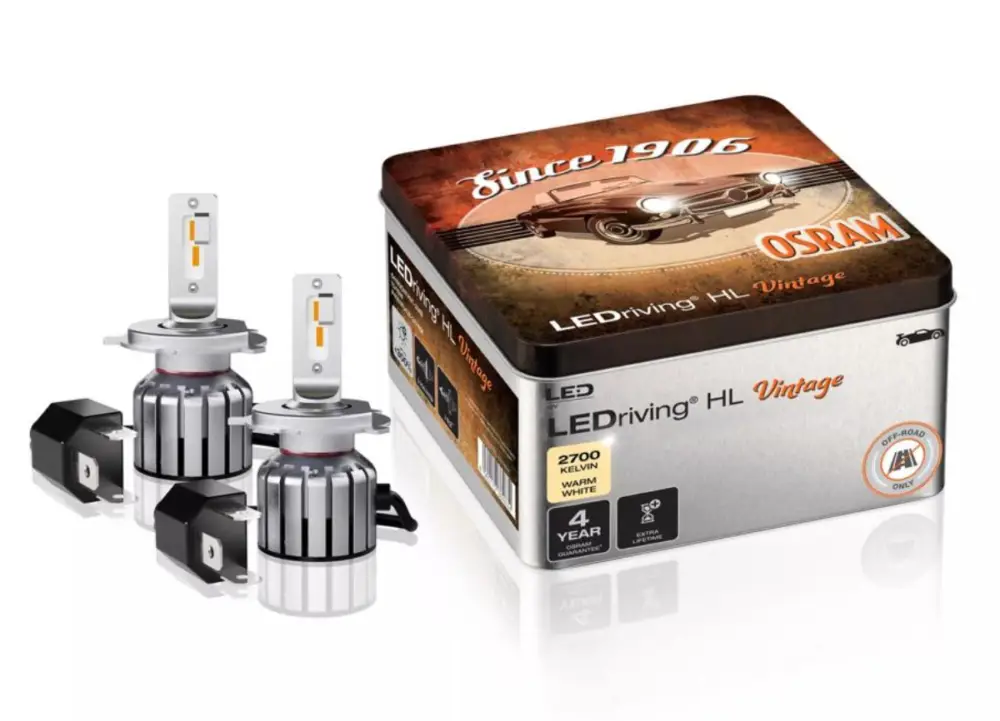 Akční Nabídka OSRAM LEDriving HL VINTAGE LED autožárovky, 2700 K, v plechové krabičce, patice H4
