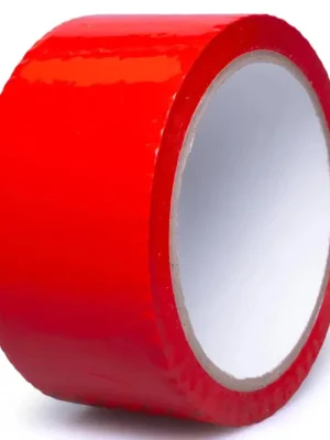 Balicí páska, materiál OPP, 48mm x 50m, barva červená Aktuální