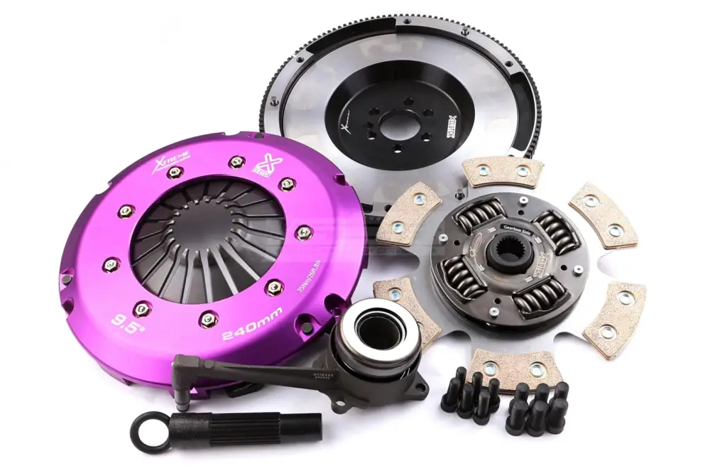 Xtreme Clutch jednolamelová keramická RACE spojková sada vč. setrvačníku a vypínacího ložiska pro Volkswagen Golf Gen. V 2.0 TDI 16V 4motion s kapacitou krouticího momentu 910, r.v. 2004.08 - 2008.11 Dokud Zásoby Vydrží