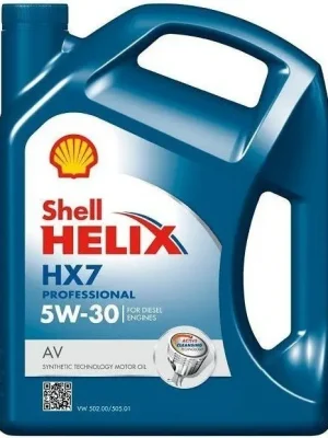 Expresní Doručení Motorový olej Shell Helix HX7 Professional AV 5W-30, 4L