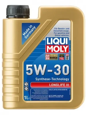 Motorový olej Liqui Moly Longlife III 5W-30, 1L Nízká Cena