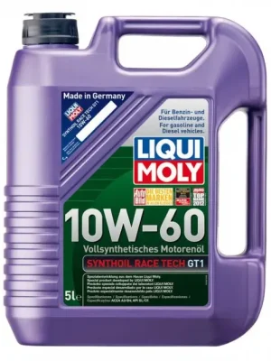Expresní Doručení Motorový olej Liqui Moly Synthoil Race Tech GT1 10W-60, 5L