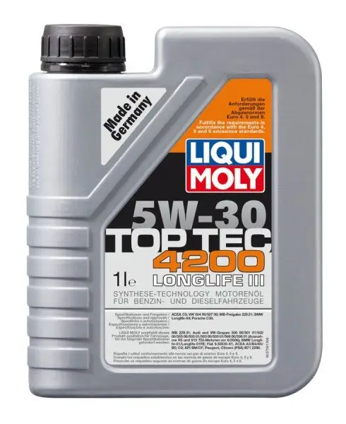 Levný Motorový olej Liqui Moly Top Tec 4200 5W-30, 1L