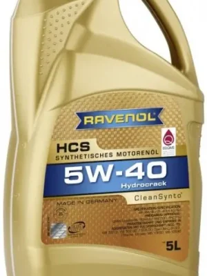 Motorový olej Ravenol HCS 5W-40, 5L Aktuální