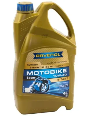 Motorový olej Ravenol Motobike Ester 4T 10W-40, 4L Akce