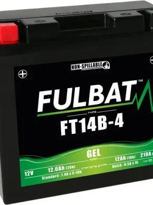 Bezúdržbová motocyklová baterie FULBAT FT14B-4 (YT14B-4) Časově Omezené