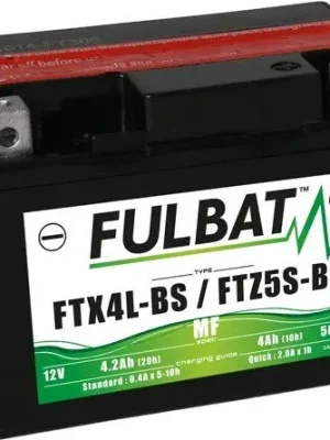 Bezúdržbová motocyklová baterie FULBAT FTX4L-BS (YTX4L-BS) Nová Kolekce