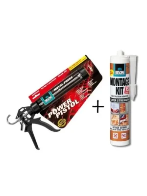 Novinka Bison Power Pistol + Montagekit Super Strength zdarmaVytlačovací pistole + Univerzální montážní lepidlo zdarma