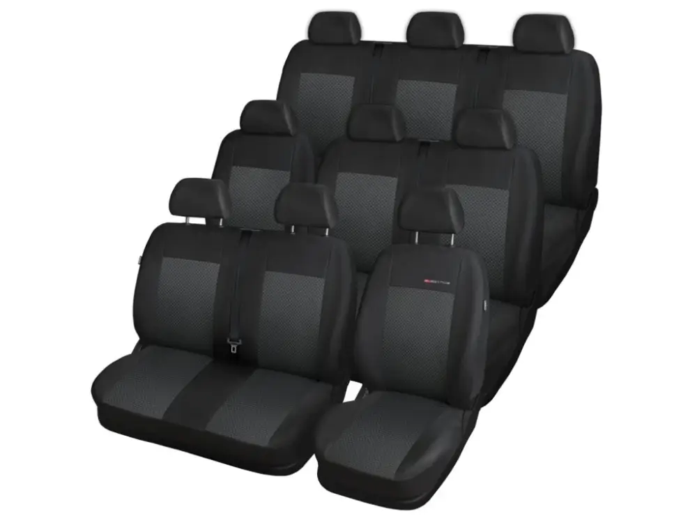Nová Kolekce Autopotahy PEUGEOT EXPERT III, 9 MÍST, 1+2,2+1,3, od r. 2016, černé
