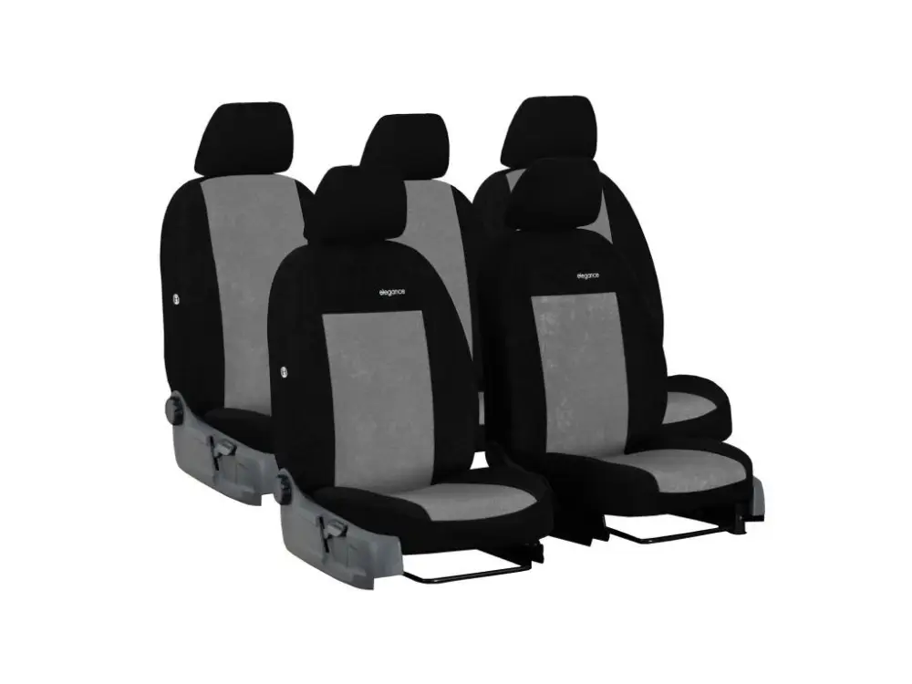 Levný Autopotahy FORD S-MAX II GENERACE, od r. 2015, 5 míst, ELEGANCE šedé