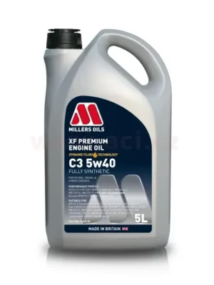 MILLERS OILS XF PREMIUM C3 5w40, plně syntetický, 5 l Koupit Online