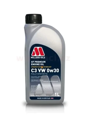 Cenová Bomba MILLERS OILS XF PREMIUM C3 VW 0w30, plně syntetický, 1 l