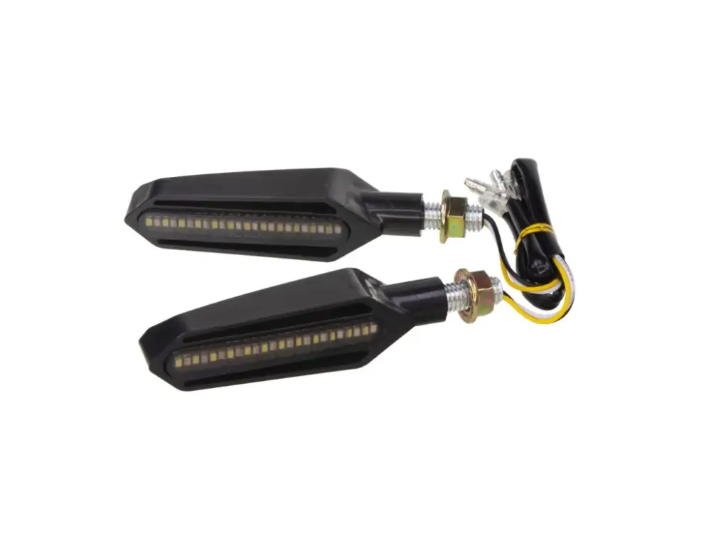 LED dynamické blinkry + denní svícení pro motocykly Značkový