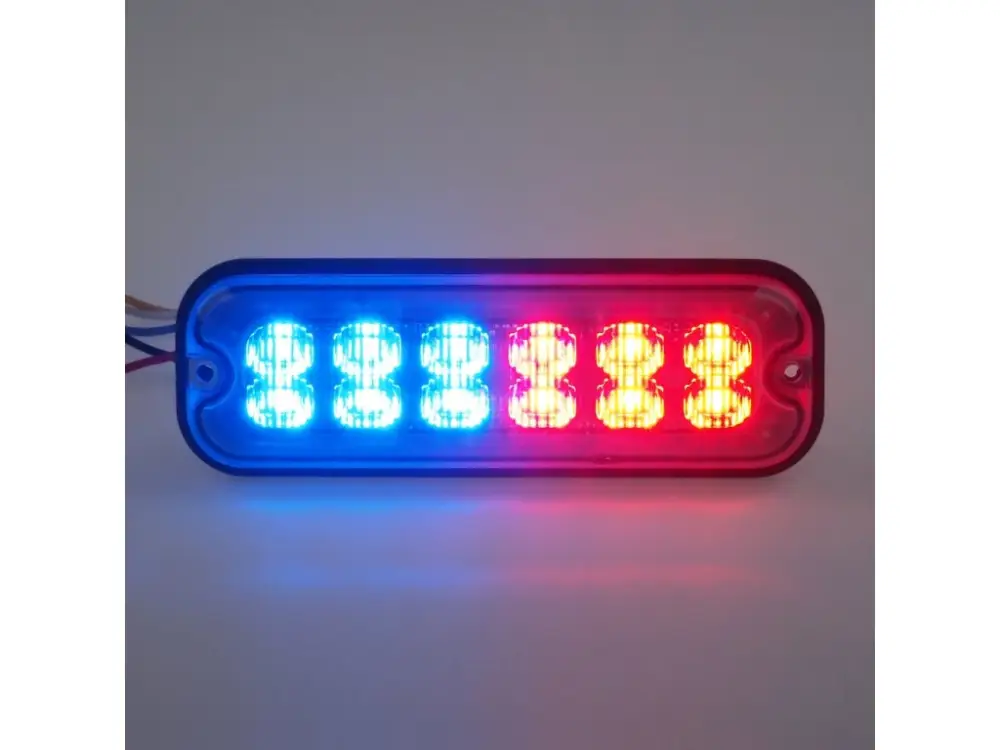 PREDATOR 12x4W LED, 12-24V, červeno-modrý, ECE R10 Top Prodej