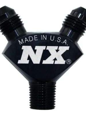 1/8NPT x AN3 x AN3 Billet Pure-Flo Y Fitting Black Nitrous Express NX 16378 Jen Po Omezenou Doba