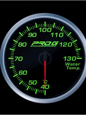 Budík teploty vody °C Pro G Race Series 2 RS, Zelený 60mm Pouze Dnes