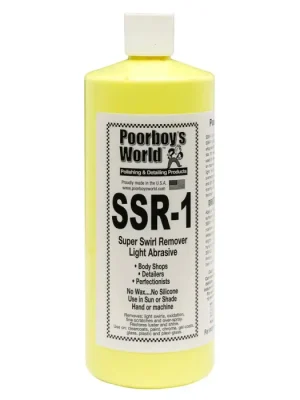 POORBOY'S WORLD SSR 1 Light Abrasive Swirl Remover lehce abrazivní lešticí pasta 946ml Vysoce Kvalitní