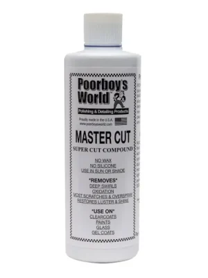 POORBOY'S WORLD Master Cut Compound silně řezná abrazivní lešticí pasta 473ml Sezónní Sleva